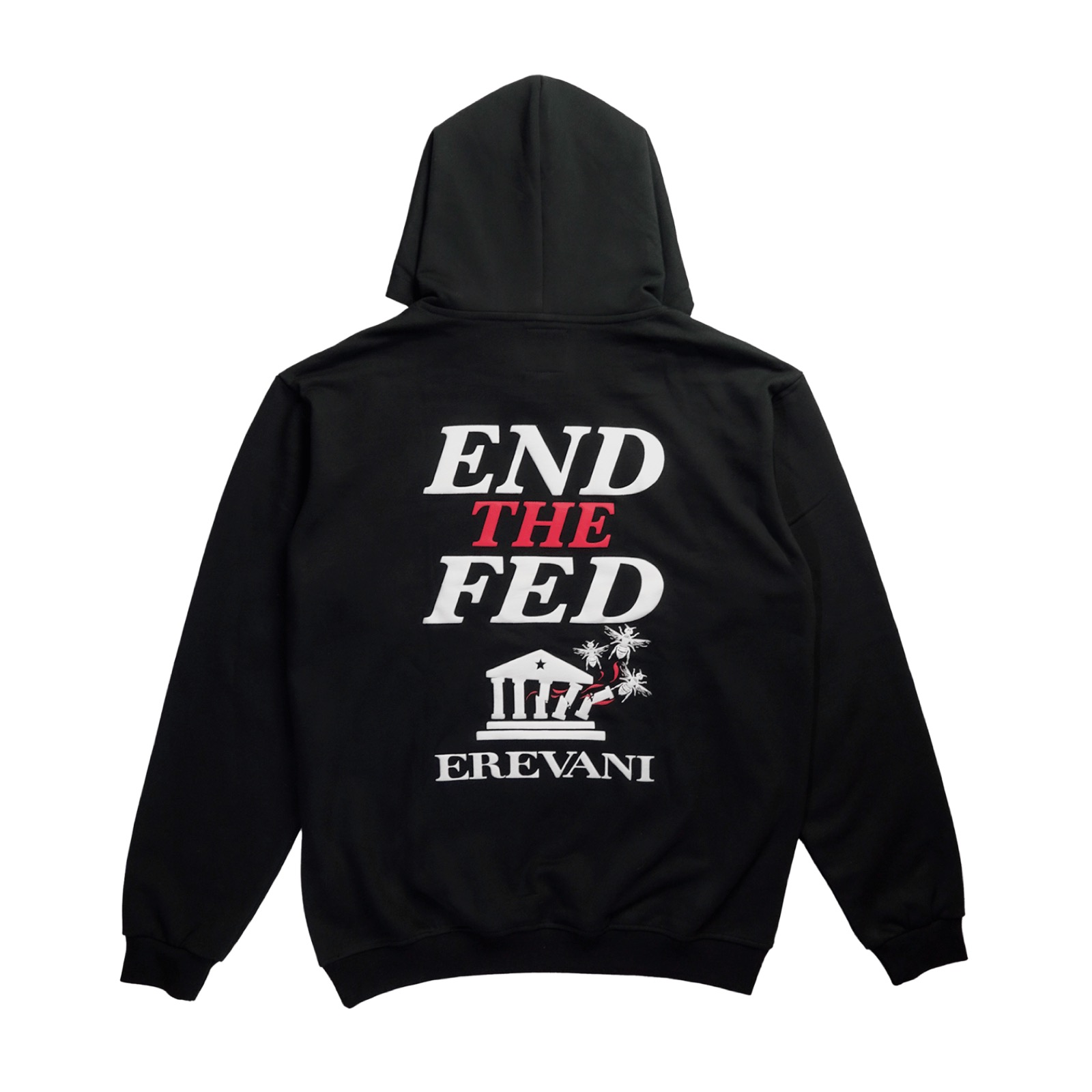 Erevani End the Fed hoodie back