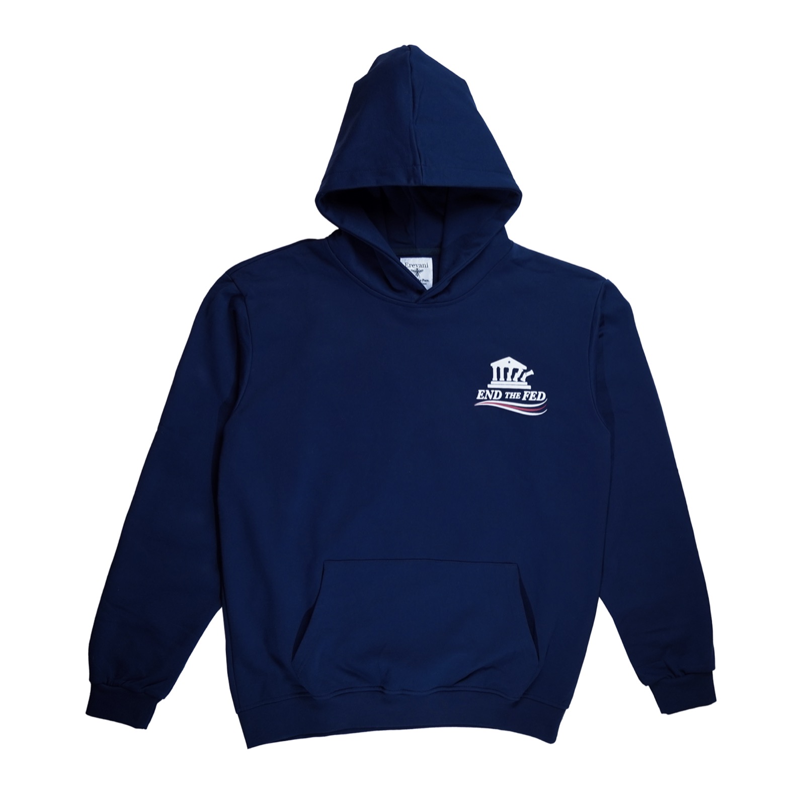 Navy End the Fed hoodie front