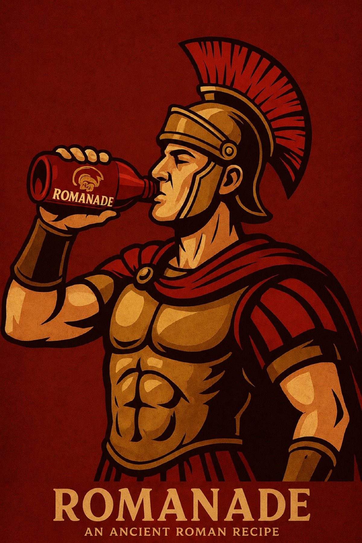 Romanade illustrated Roman bottle art